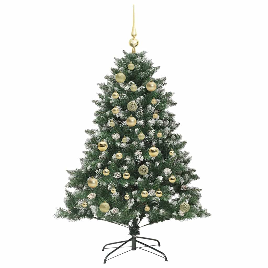 Kunstig juletre grønn 85 x 85 x 120 cm PVC og plast og stål