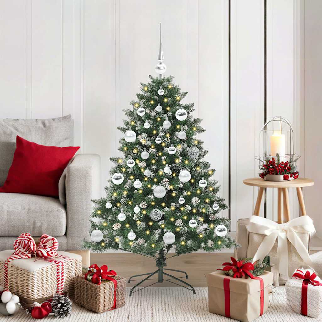 Kunstig juletre grønn 85 x 85 x 120 cm PVC og plast og stål