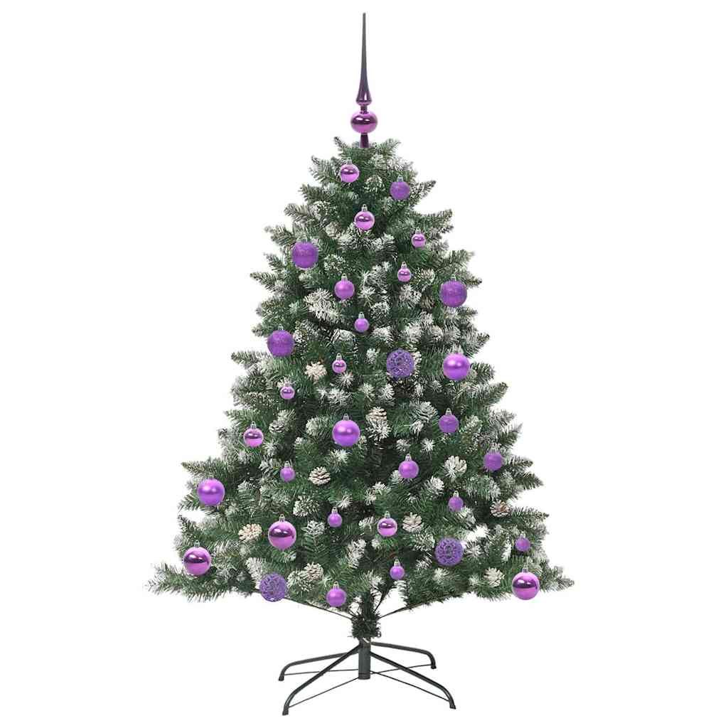 Kunstig juletre grønn 85 x 85 x 120 cm PVC og plast og stål