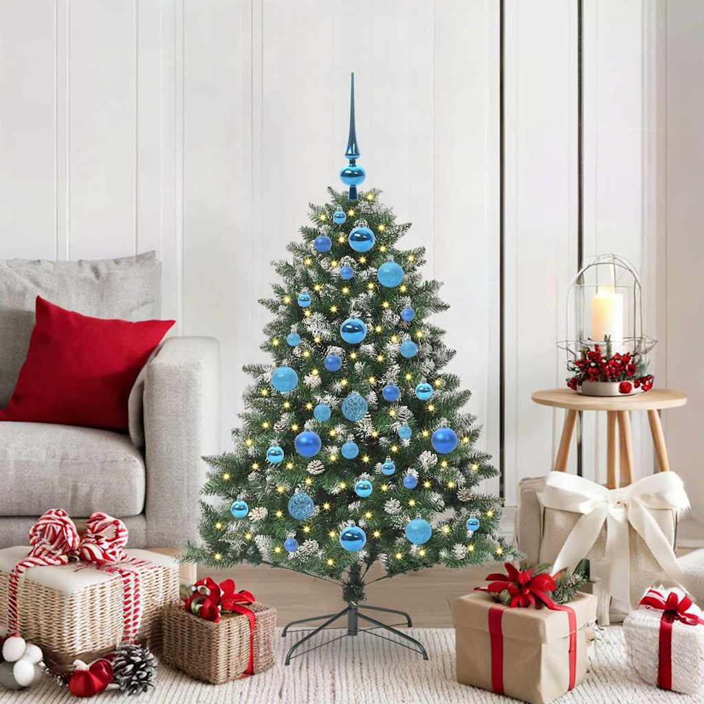 Kunstig juletre grønn 85 x 85 x 120 cm PVC og plast og stål