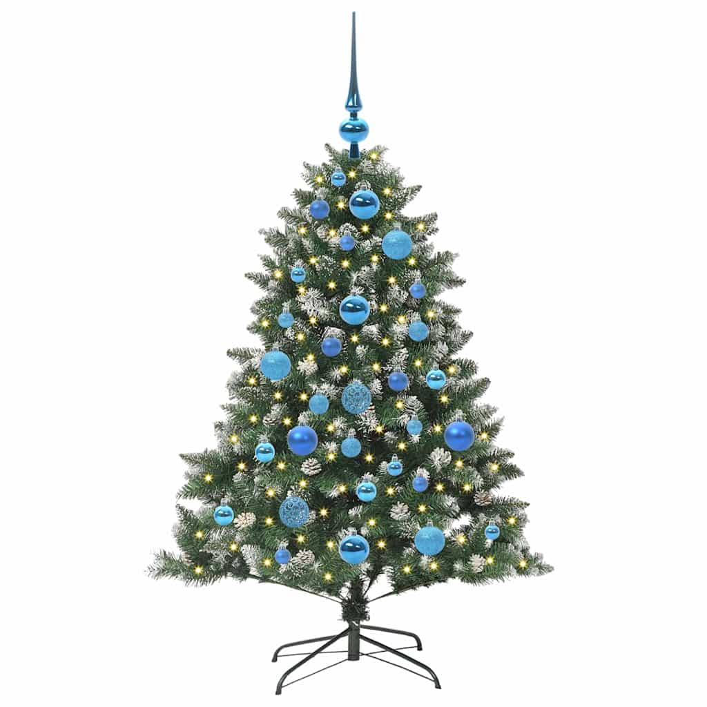 Kunstig juletre grønn 85 x 85 x 120 cm PVC og plast og stål