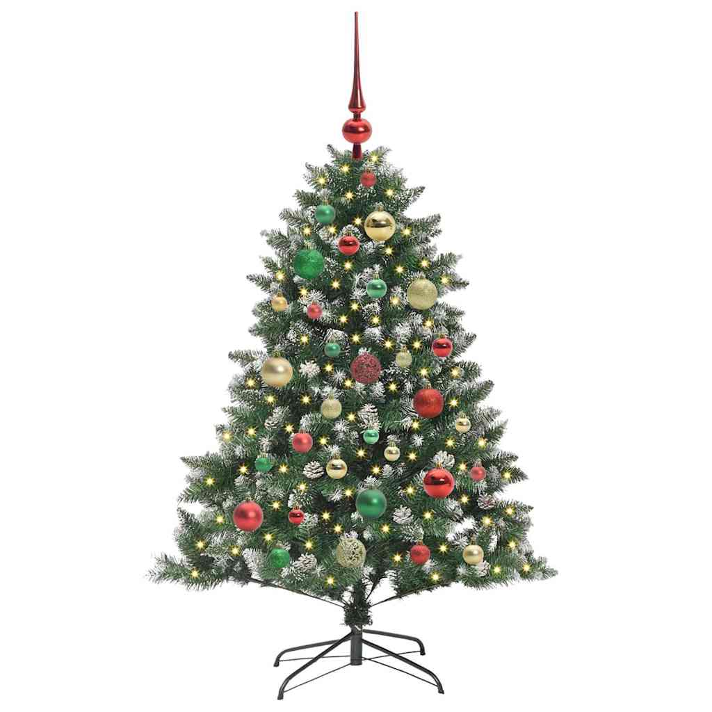 Kunstig juletre grønn 85 x 85 x 120 cm PVC og plast og stål