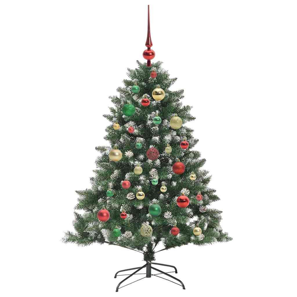 Kunstig juletre grønn 85 x 85 x 120 cm PVC og plast og stål