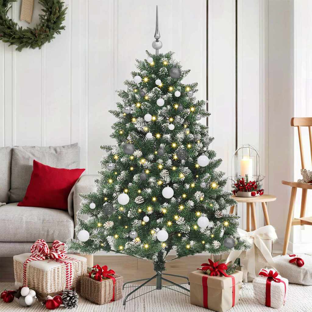Kunstig juletre grønn 105 x 105 x 150 cm PVC og plast og stål