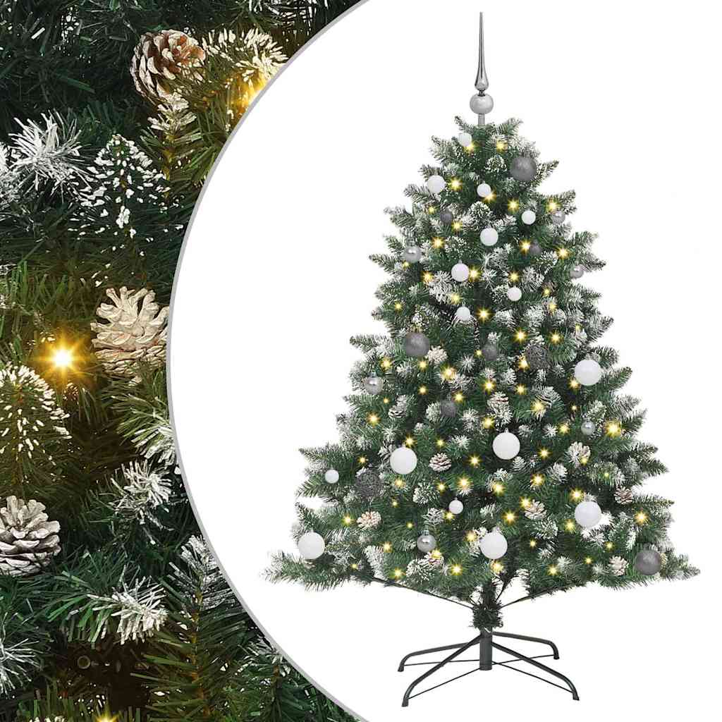 Kunstig juletre grønn 105 x 105 x 150 cm PVC og plast og stål