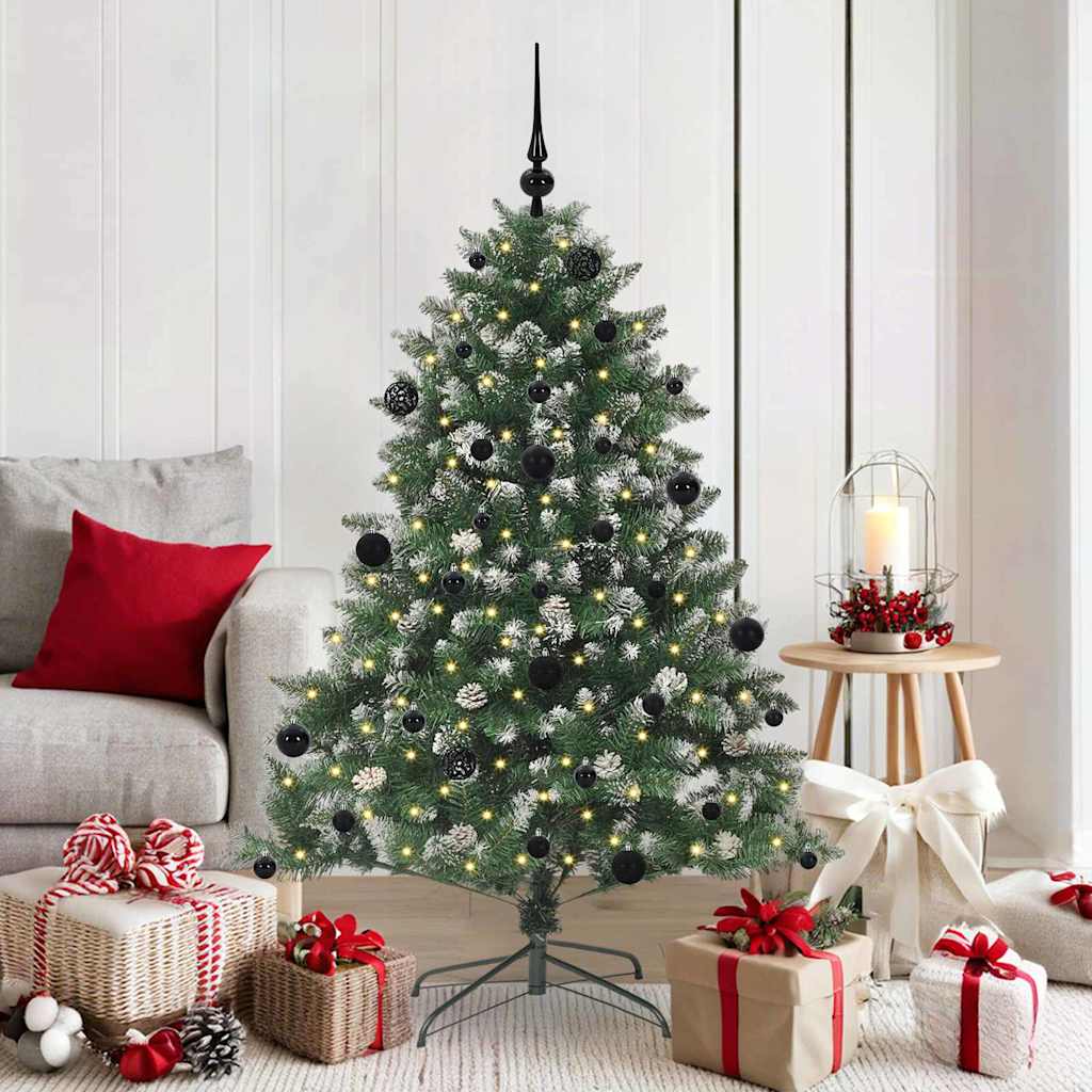 Kunstig juletre grønn 105 x 105 x 150 cm PVC og plast og stål