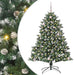 Kunstig juletre med 150 LED grønn 150 cm PVC og plast og stål vidaXL
