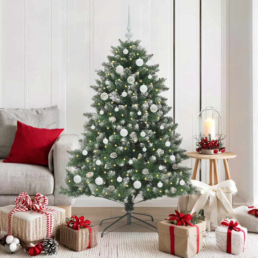 Kunstig juletre grønn 105 x 105 x 150 cm PVC og plast og stål