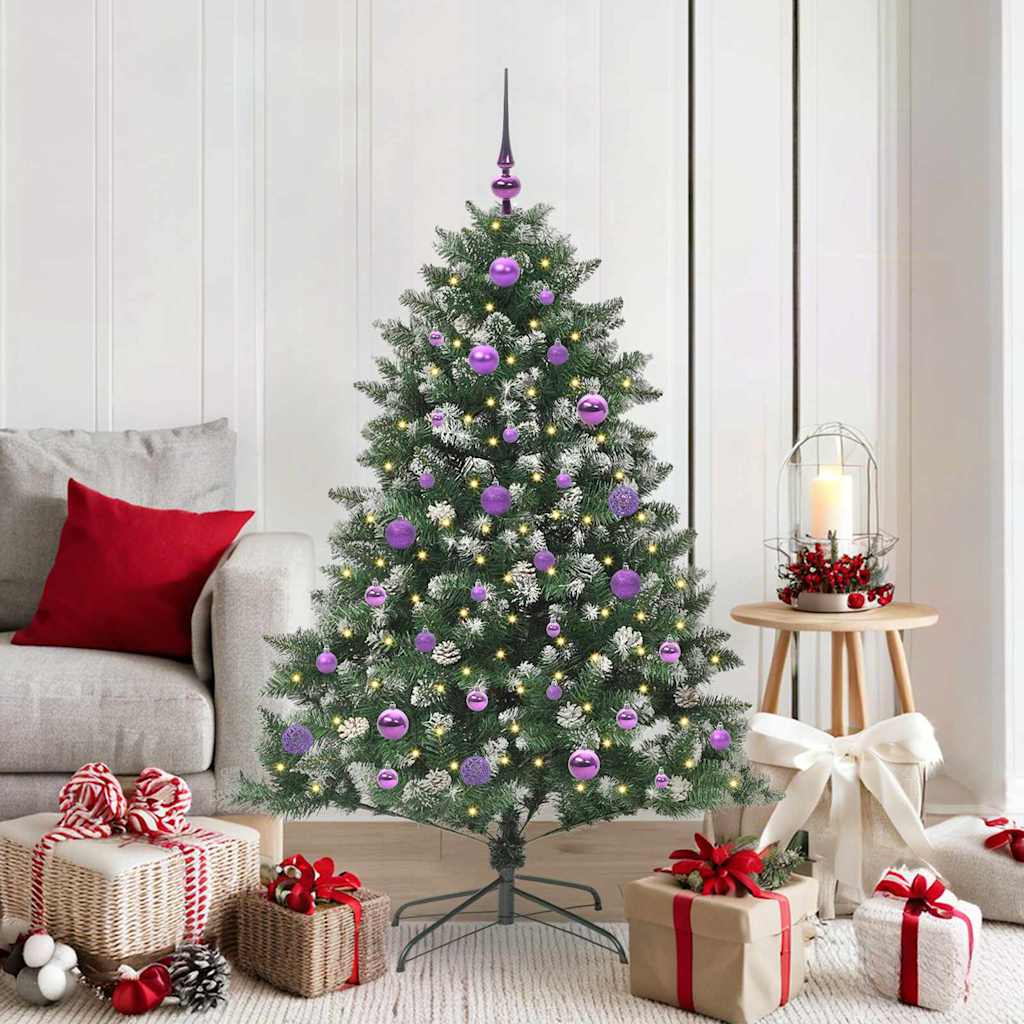 Kunstig juletre grønn 105 x 105 x 150 cm PVC og plast og stål