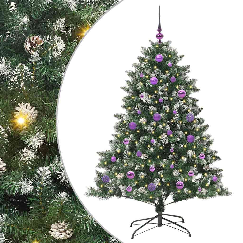 Kunstig juletre grønn 105 x 105 x 150 cm PVC og plast og stål