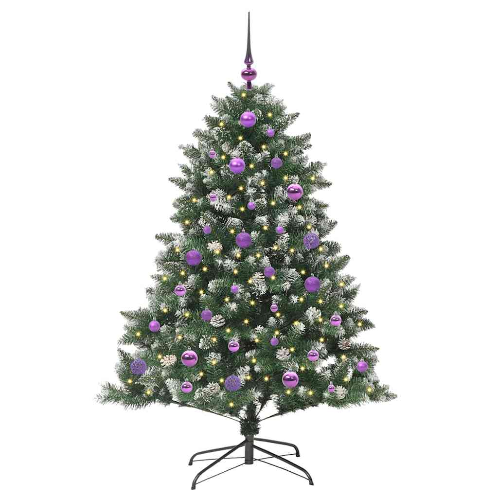 Kunstig juletre grønn 105 x 105 x 150 cm PVC og plast og stål