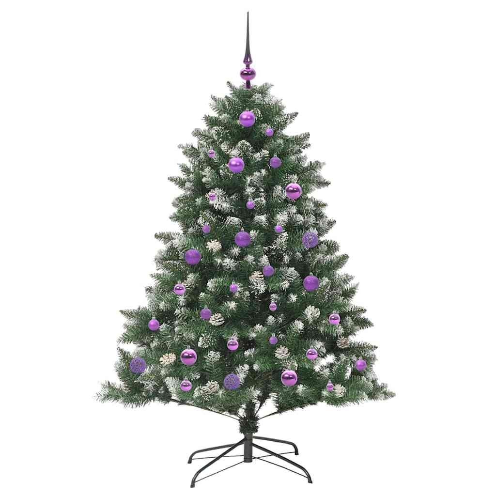 Kunstig juletre grønn 105 x 105 x 150 cm PVC og plast og stål
