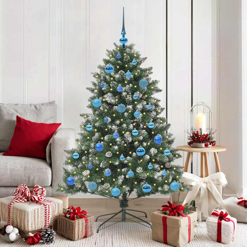 Kunstig juletre grønn 105 x 105 x 150 cm PVC og plast og stål