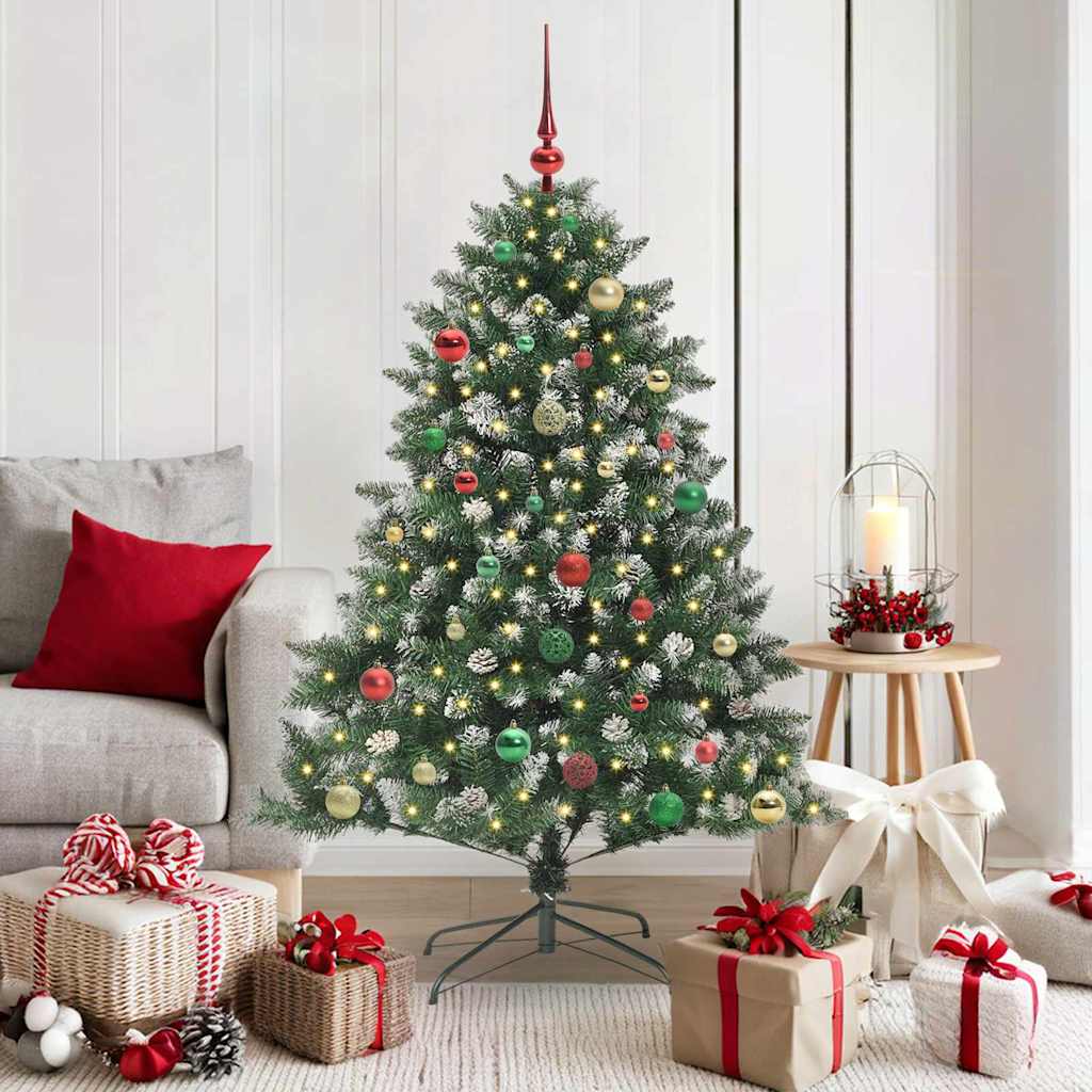Kunstig juletre grønn 105 x 105 x 150 cm PVC og plast og stål