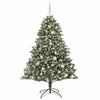 Kunstig juletre grønn 126 x 126 x 180 cm PVC og plast og stål