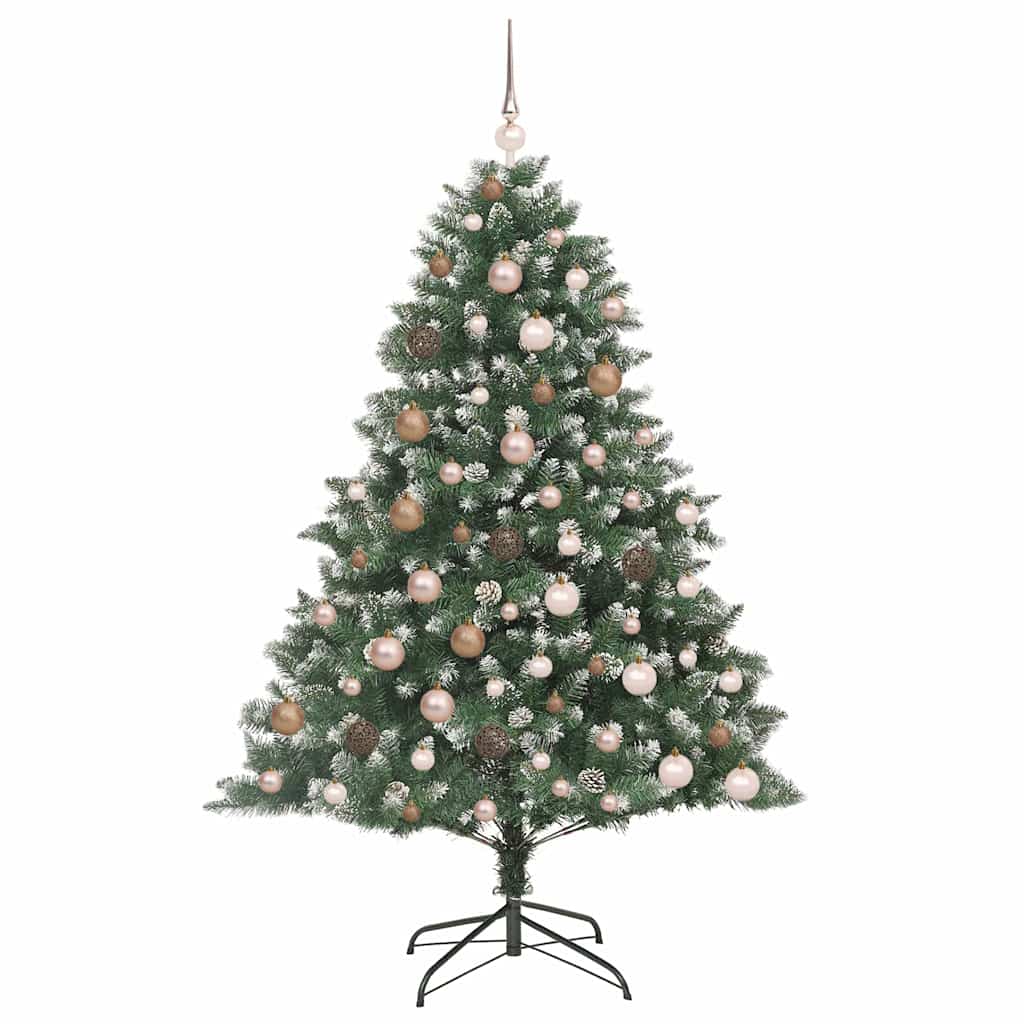 Kunstig juletre grønn 126 x 126 x 180 cm PVC og plast og stål