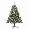 Kunstig juletre grønn 126 x 126 x 180 cm PVC og plast og stål