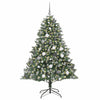 Kunstig juletre grønn 126 x 126 x 180 cm PVC og plast og stål