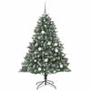 Kunstig juletre grønn 126 x 126 x 180 cm PVC og plast og stål