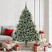 Kunstig juletre med 300 LED grønn 180 cm PVC og plast og stål