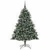 Kunstig juletre grønn 126 x 126 x 180 cm PVC og plast og stål