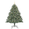 Kunstig juletre grønn 126 x 126 x 180 cm PVC og plast og stål