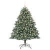 Kunstig juletre grønn 126 x 126 x 180 cm PVC og plast og stål