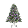 Kunstig juletre grønn 126 x 126 x 180 cm PVC og plast og stål