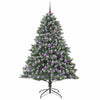 Kunstig juletre grønn 126 x 126 x 180 cm PVC og plast og stål