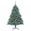 Kunstig juletre grønn 126 x 126 x 180 cm PVC og plast og stål