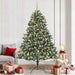 Kunstig juletre med 300 LED grønn 210 cm PVC og plast og stål
