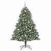Kunstig juletre grønn 140 x 140 x 210 cm PVC og plast og stål