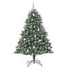Kunstig juletre grønn 140 x 140 x 210 cm PVC og plast og stål