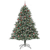 Kunstig juletre grønn 140 x 140 x 210 cm PVC og plast og stål