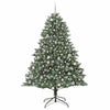 Kunstig juletre grønn 140 x 140 x 210 cm PVC og plast og stål
