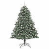 Kunstig juletre grønn 140 x 140 x 210 cm PVC og plast og stål