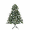 Kunstig juletre grønn 140 x 140 x 210 cm PVC og plast og stål