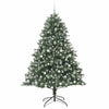 Kunstig juletre grønn 140 x 140 x 210 cm PVC og plast og stål