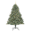 Kunstig juletre grønn 140 x 140 x 210 cm PVC og plast og stål