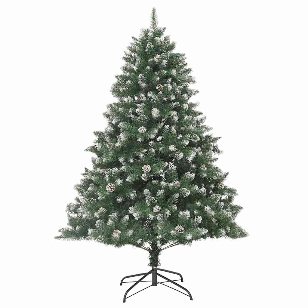 Kunstig juletre grønn 140 x 140 x 210 cm PVC og plast og stål