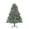 Kunstig juletre grønn 140 x 140 x 210 cm PVC og plast og stål