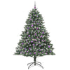 Kunstig juletre grønn 140 x 140 x 210 cm PVC og plast og stål