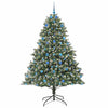 Kunstig juletre grønn 140 x 140 x 210 cm PVC og plast og stål
