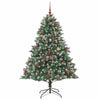 Kunstig juletre grønn 140 x 140 x 210 cm PVC og plast og stål