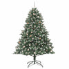 Kunstig juletre grønn 160 x 160 x 240 cm PVC og plast og stål