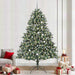 Kunstig juletre med 300 LED grønn 240 cm PVC og plast og stål