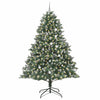 Kunstig juletre grønn 160 x 160 x 240 cm PVC og plast og stål