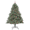 Kunstig juletre grønn 160 x 160 x 240 cm PVC og plast og stål