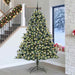 Kunstig juletre med 300 LED grønn 240 cm PVC og plast og stål vidaXL