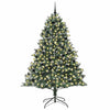 Kunstig juletre grønn 160 x 160 x 240 cm PVC og plast og stål